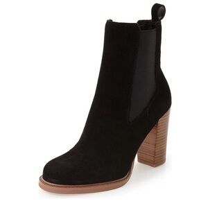 Marc Fisher Black Suede Booties